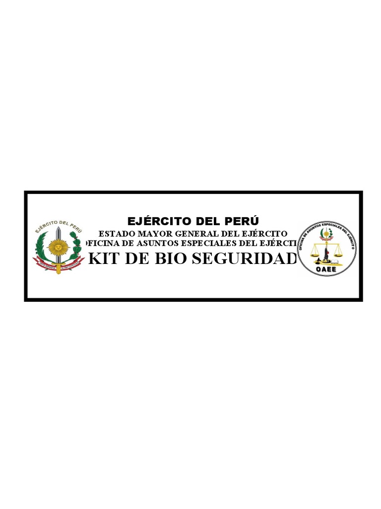 Letrero Kit de Seguridad | PDF