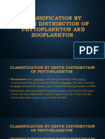 Classification by Depth Distribution of Phytoplankton and Zooplankton