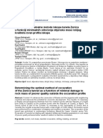 Određivanje Optimalne Metode Iskopa Tunela Zenica U Funkciji Minimalnih Oštećenja Stijenske Mase Lošijeg Kvaliteta Izvan Profila Iskopa