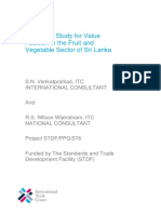 Feasibility Study For Value Addition in The Fruit and Vegetable Sector of Sri Lanka