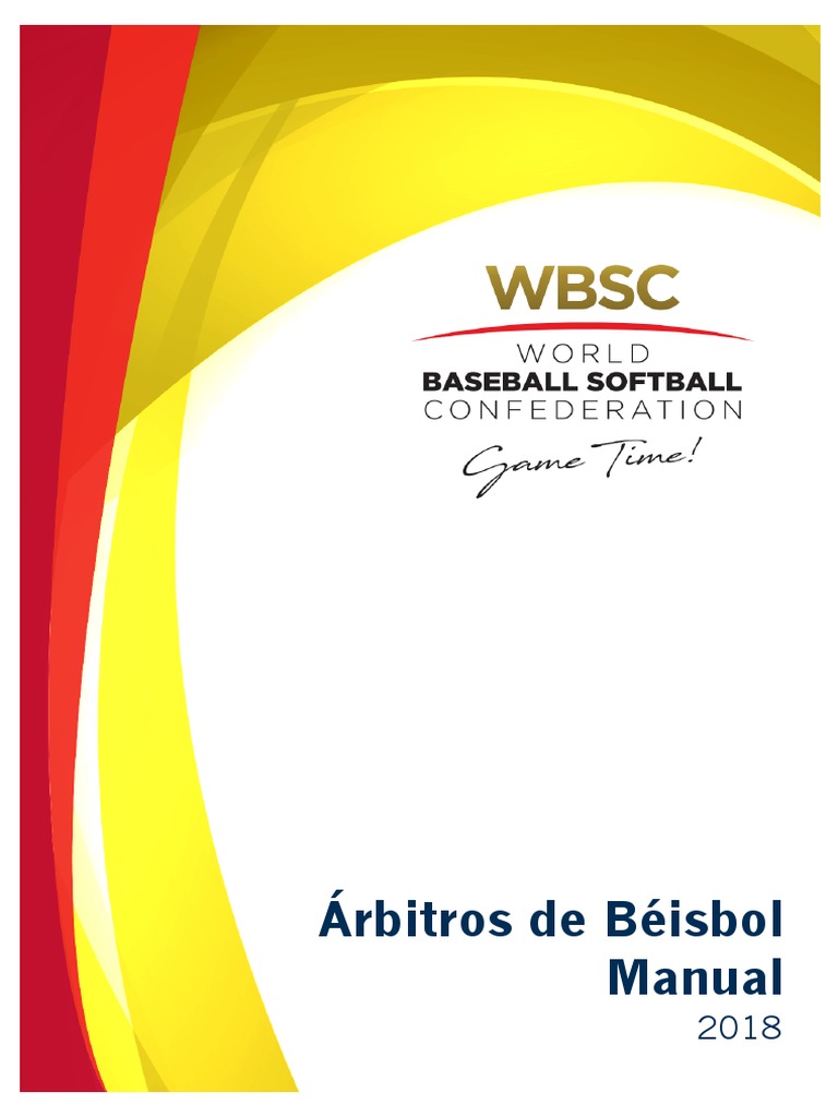 WBSC Umpire Manual 2018 ESP 11 PDF