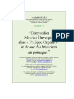 Demystifier Maurice duverger:CSS