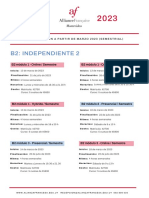 Información Cursos B2 Marzo 2023