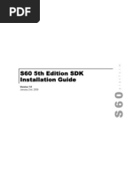 S60 5th Edition SDK Installation Guide