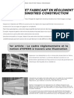 Le Fabricant en Règlement de Sinistres Construction PDF
