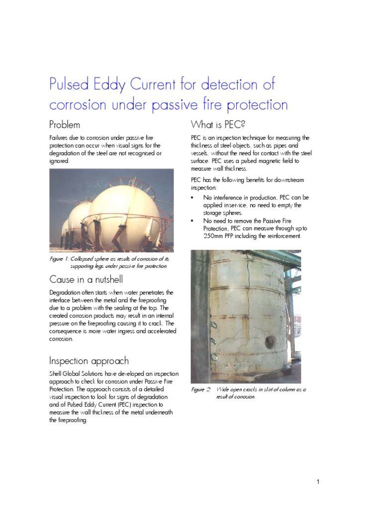 Corrosion Detection with Pulsed Eddy Current | PDF | Corrosion ...