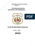 Plan de Refuerzo Escolar 2022