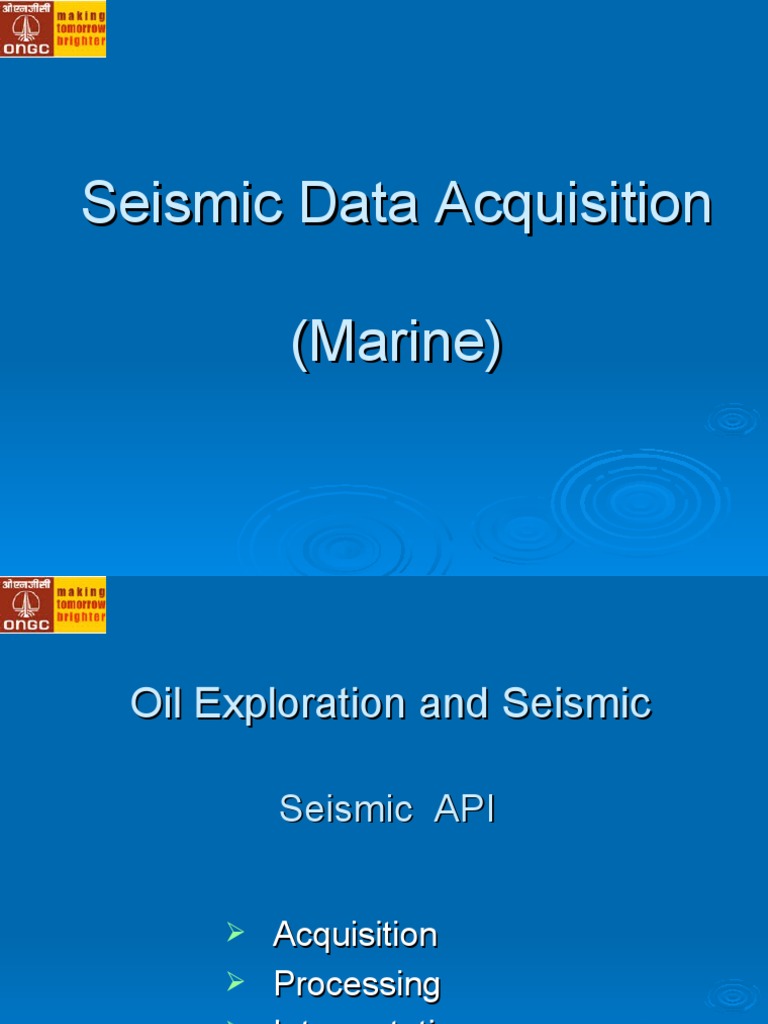 Marine Seismic Data Acquisition Overview | PDF | Reflection Seismology ...