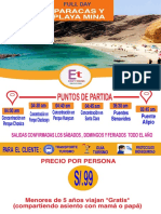 Itinerario Paracas Playa Mina Chincha