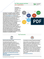 Sustainability Frameworks - Purpose and Value To Your Organization