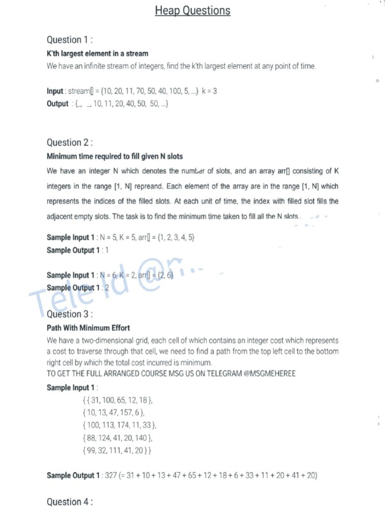 Leetcode Heap Questions