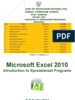 Module3 Ms Excel 2010