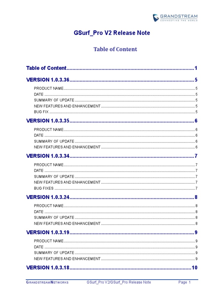 GSurf_Pro V2 Release Notes Summary | PDF | Booting | Operating System