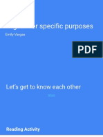 English For Specific Purposes - Diego