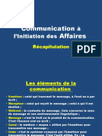 Communication À L'initiation Des Affaires Cours 2