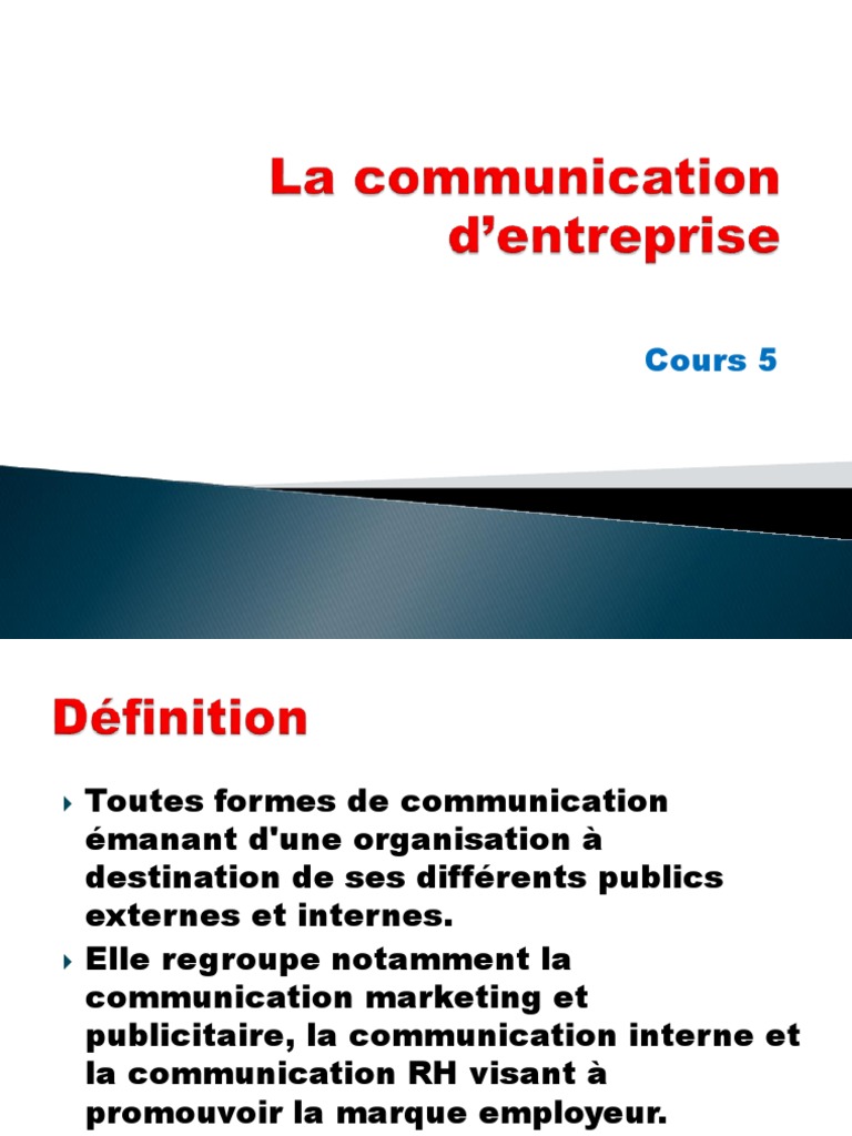 Types de communication en entreprise | PDF | la communication | Business