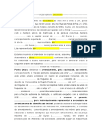 Acta Da Assembleia de Geral - Arrendamento