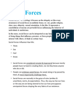 4 Social Forces Social Map Social Imagination.