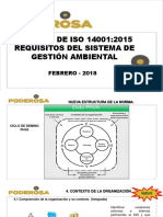 CAMBIOS DE ISO 14001:2015 Requisitos Del Sistema de Gestión Ambiental