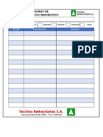 Calendario de Mantenimiento Preventivo - Sticker