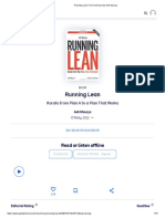 Running Lean Free Summary by Ash Maurya