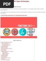 Functions in C++ With Types & Examples