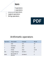 Operators - Basic Guide