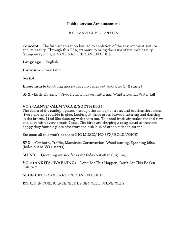 Psa Script By Aanvi Ankita PDF