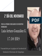 Novenario Luis Arturo González G