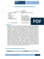 Programaciòn Anual 2º - C y T - 2022 - LSB