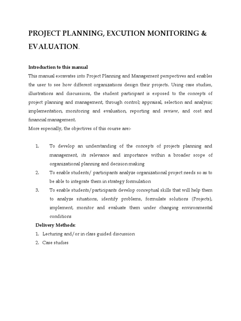 PROJECT PLANNING AND MANAGEMENTt | PDF | Net Present Value | Project