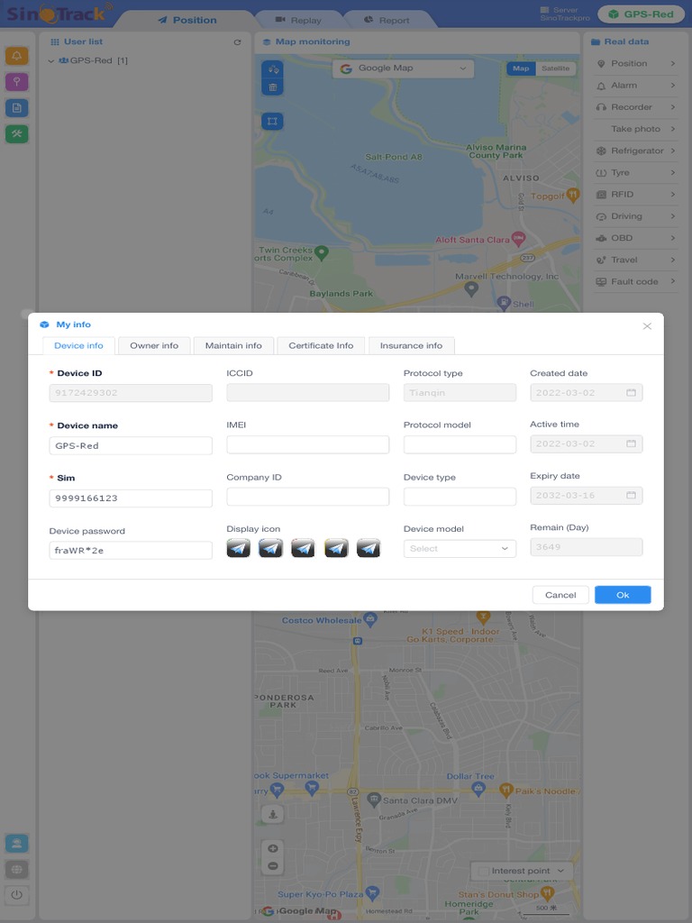 SinoTrack Device User Guide | PDF | Computer Networking | Information Age