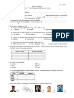 Proba de Evaluare Unitatea 1 Istorie Clasa A Iva