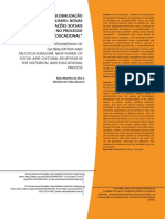 O Fenômeno Da Globalização e o Multiculturalismo: Novas Formas de Relações Sociais e Culturais No Processo Histórico e Educacional