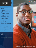 Dynamics 365 For Finance and Operations Enterprise Edition On Premises System Requirements