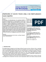 Optimization of Concrete I-Beams Using A New Hybrid Glowworm Swarm Algorithm