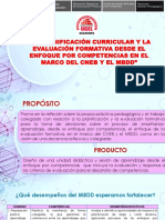 Planificación Curricular y Evaluación Formativa en Elmarco Del Cneb y El MBDD