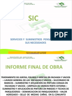 Informe Final de Actividades Villa Alsacia MZ 19