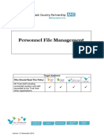 Personnel File Management