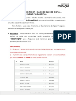 Documento Orientador Diario de Classe 2021 Ensino Fundamental