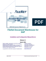 FileNet Document Warehouse For SAP Installation Manual