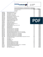 Lista de Materiales Hidrosanitario Parte 1