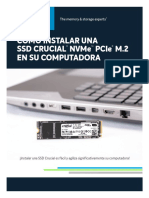 Crucial Nvme Pcie m2 SSD Install Guide - Es LA