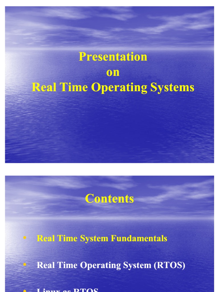 TCIL 18 Real Time Operating Systems | PDF | Scheduling (Computing ...