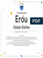 Google Interland Stoian Stefan Certificat de Erou5
