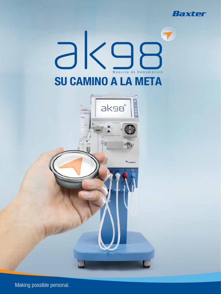 Brochure - AK98 | PDF | Hemodiálisis | Interfaces gráficas de usuario