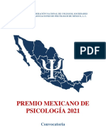 Convocat Premio Mexicano Psicología 2021