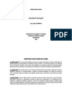 Normas de Talento Humano en Colombia