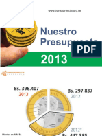 Análisis PPTO Nación 2013