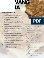 Sariwang Lumpia - Food Facts